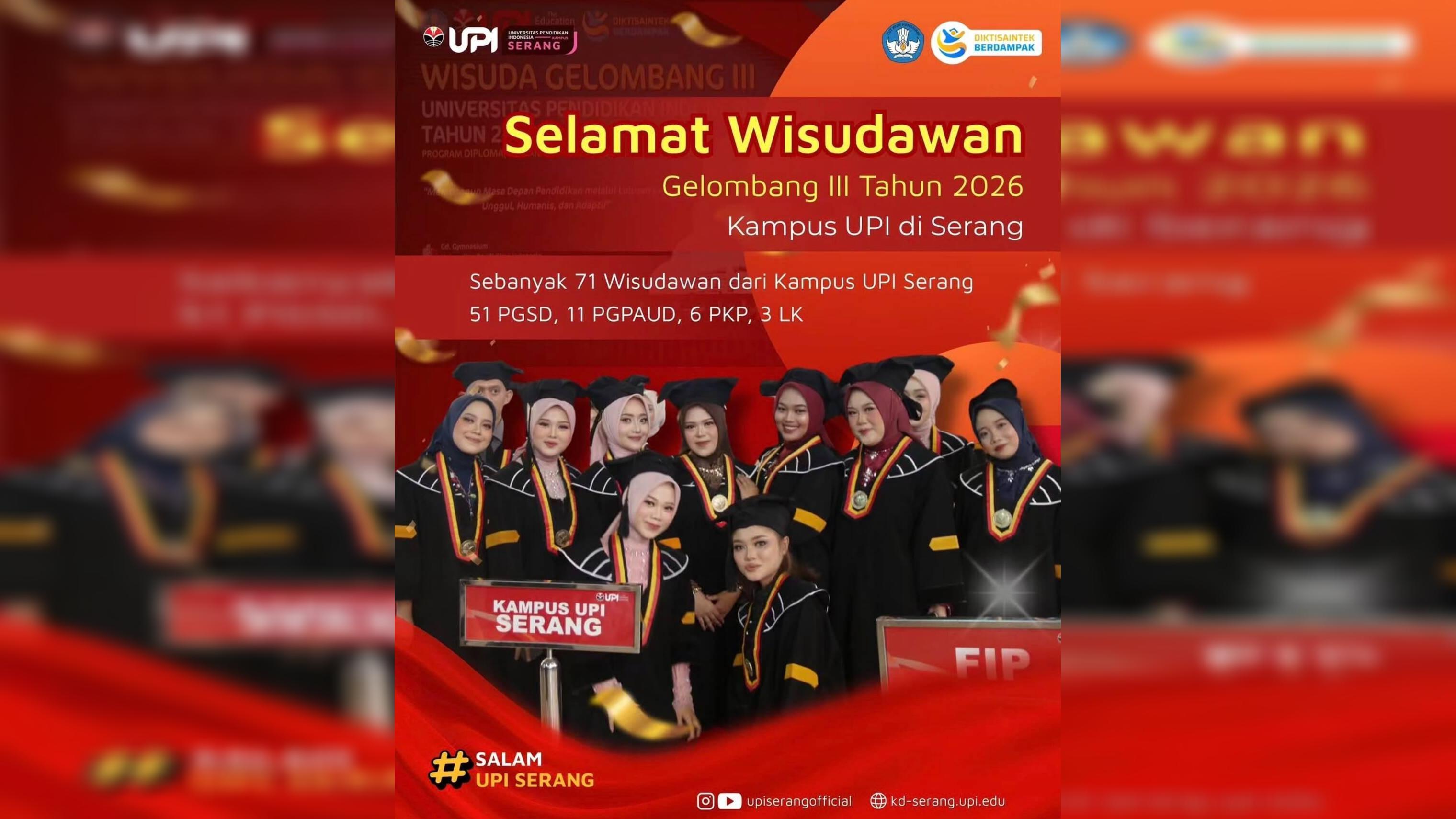 Selamat Wisudawan Gelombang III Tahun 2026