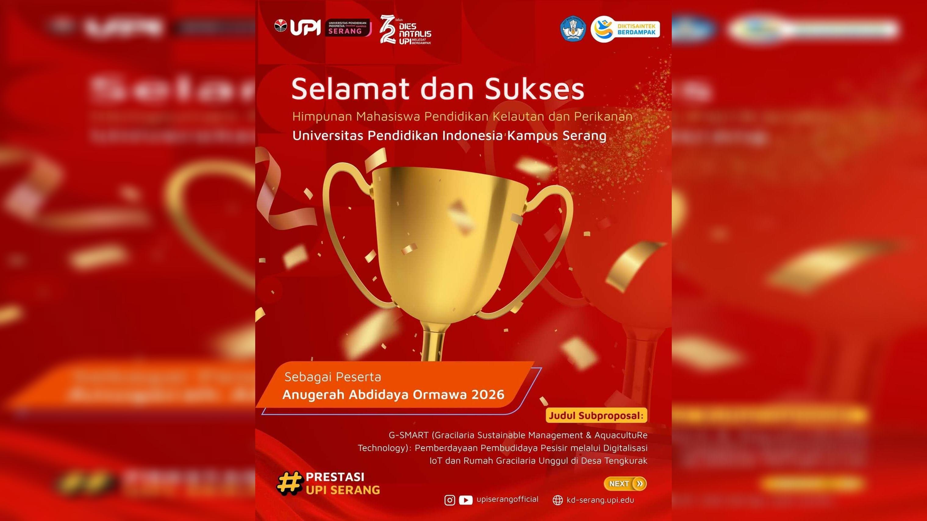 HIMADIKRI Kampus UPI Serang Lolos Pendanaan PPK Ormawa 2026 melalui Program G-SMART