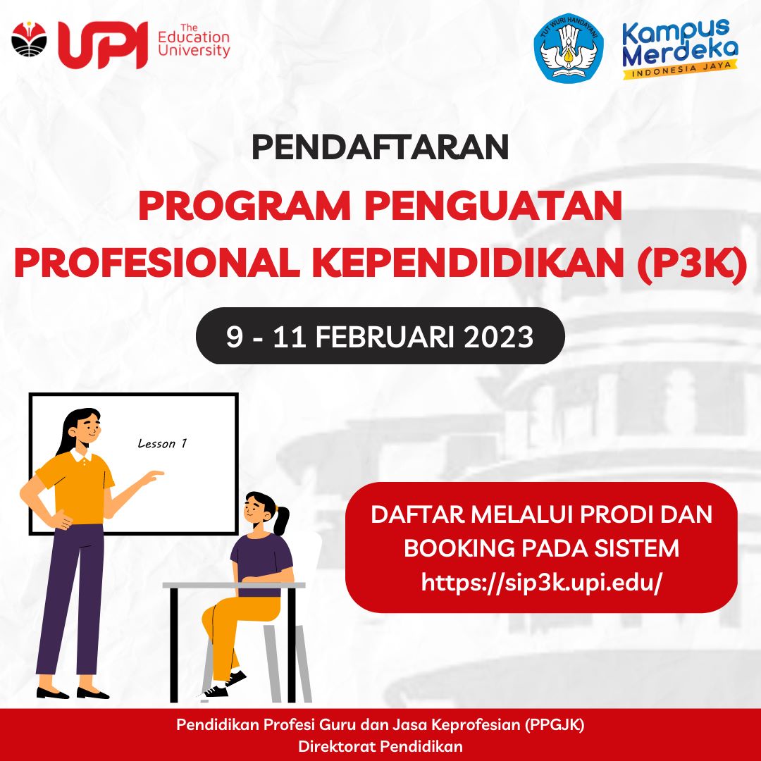 UPI Buka Program Penguatan Profesional Kependidikan (P3K)