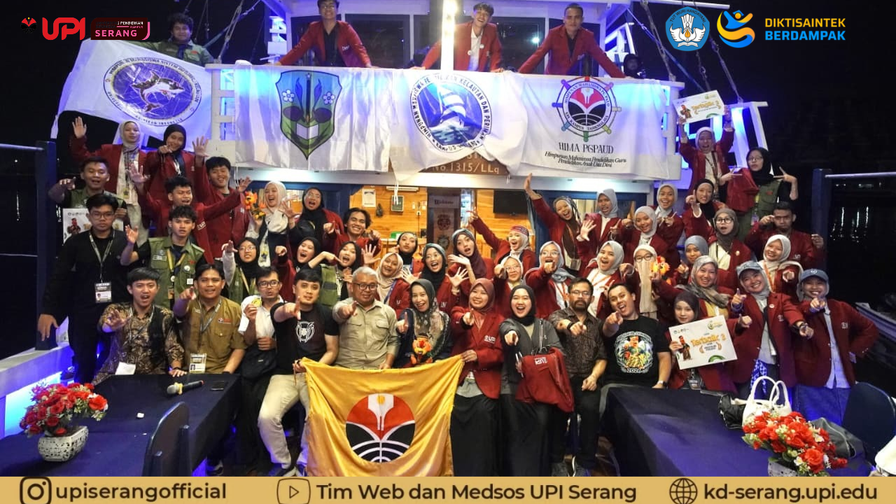 HIMADIKRI UPI Serang Raih Terbaik 3 Tim Pelaksana dengan Mitra Terkuat, Kampus UPI Terbaik 1 Perguruan Tinggi Paling Aktif pada Abdidaya Ormawa Nasional 2026