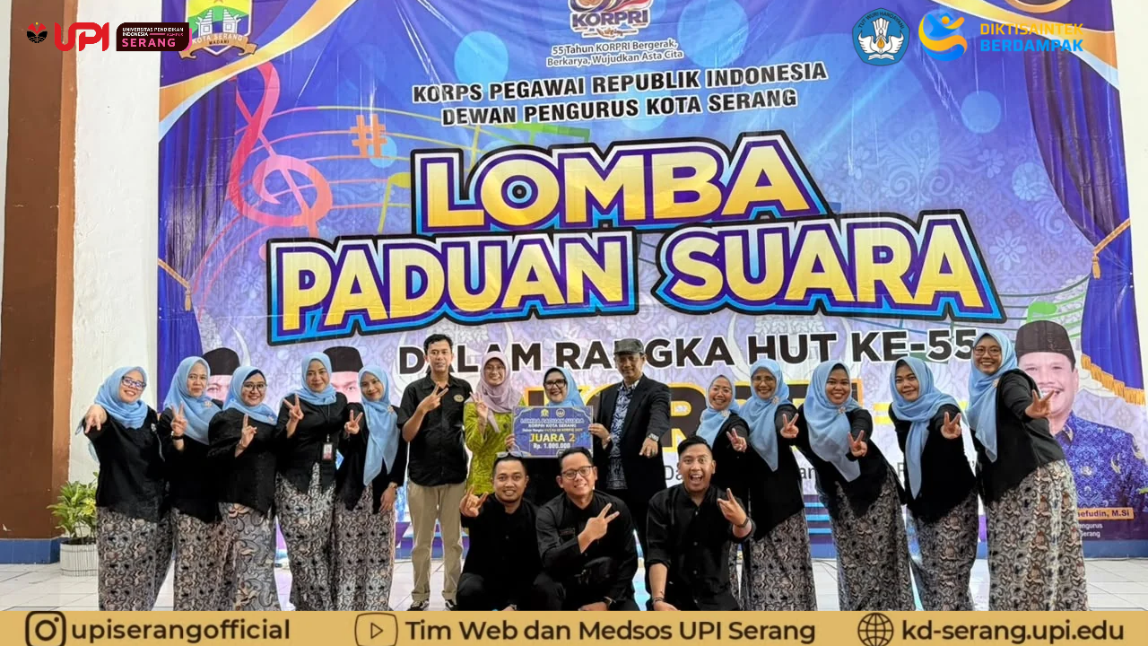 Junjung Kredibilitas dan Profesionalisme, Dosen Seni PGPAUD UPI Serang Didapuk Jadi Juri Lomba Paduan Suara HUT ke-55 KORPRI Kota Serang